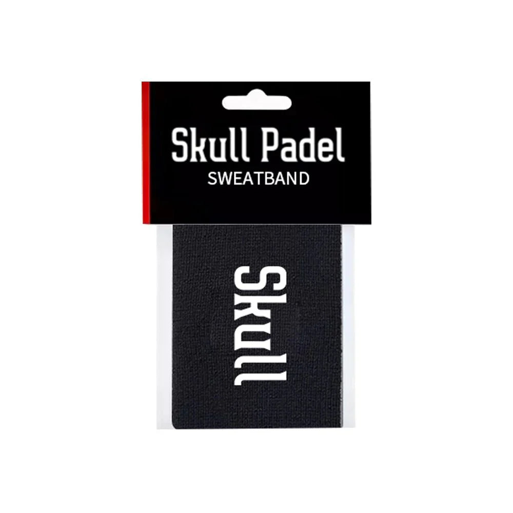 Skull Padel Wristband - Black White - Medium