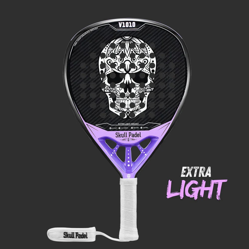 Skull Padel V1010 - PURPLE 3K Padel Racket
