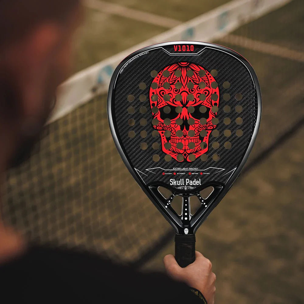 Skull Padel V1010 - RED 3K Padel Racket