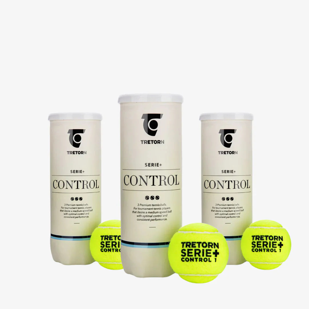 Tretorn Series + Control. 3 Tubes of 3 Balls