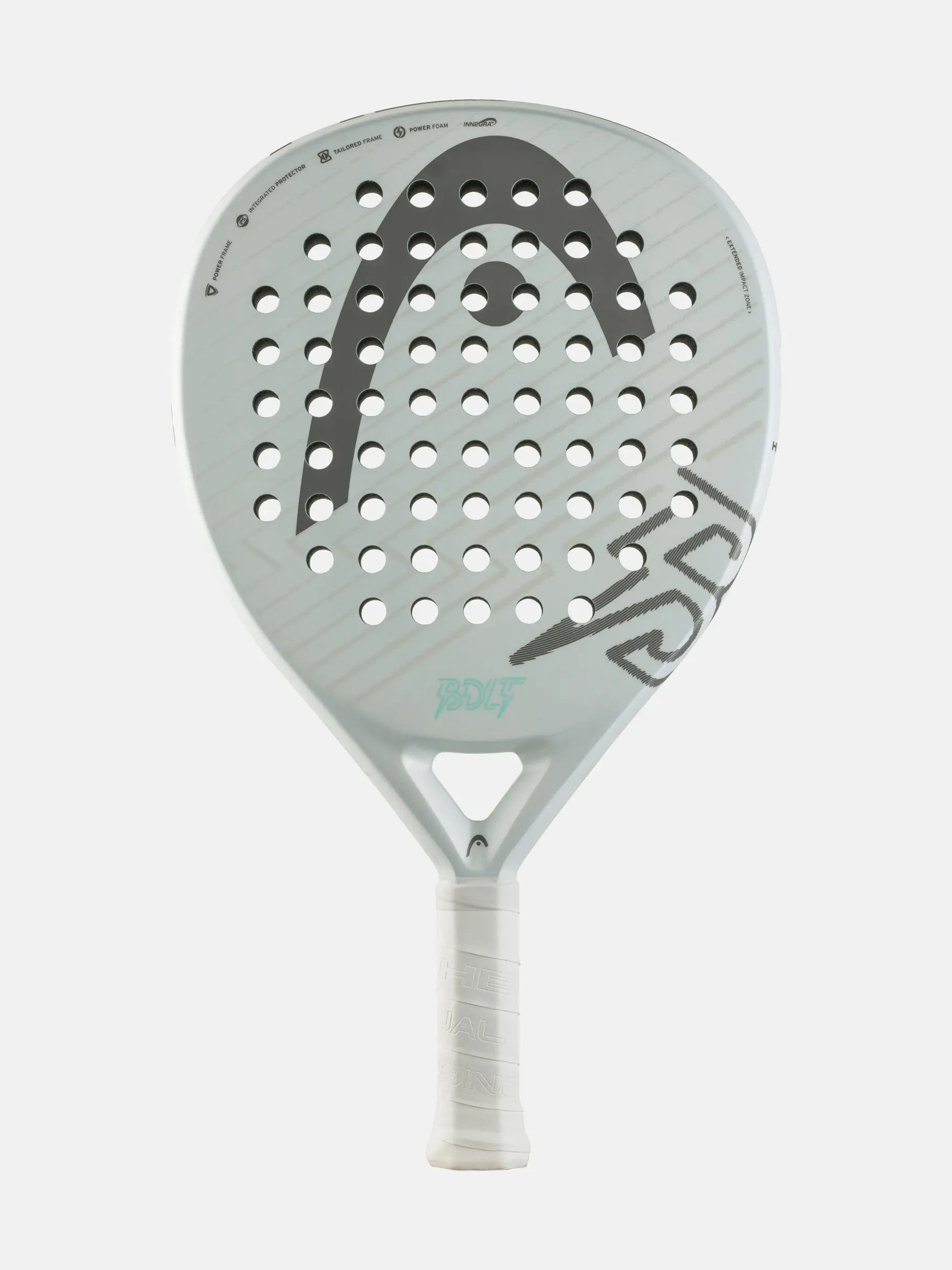 HEAD Bolt Padel Racquet White/Grey