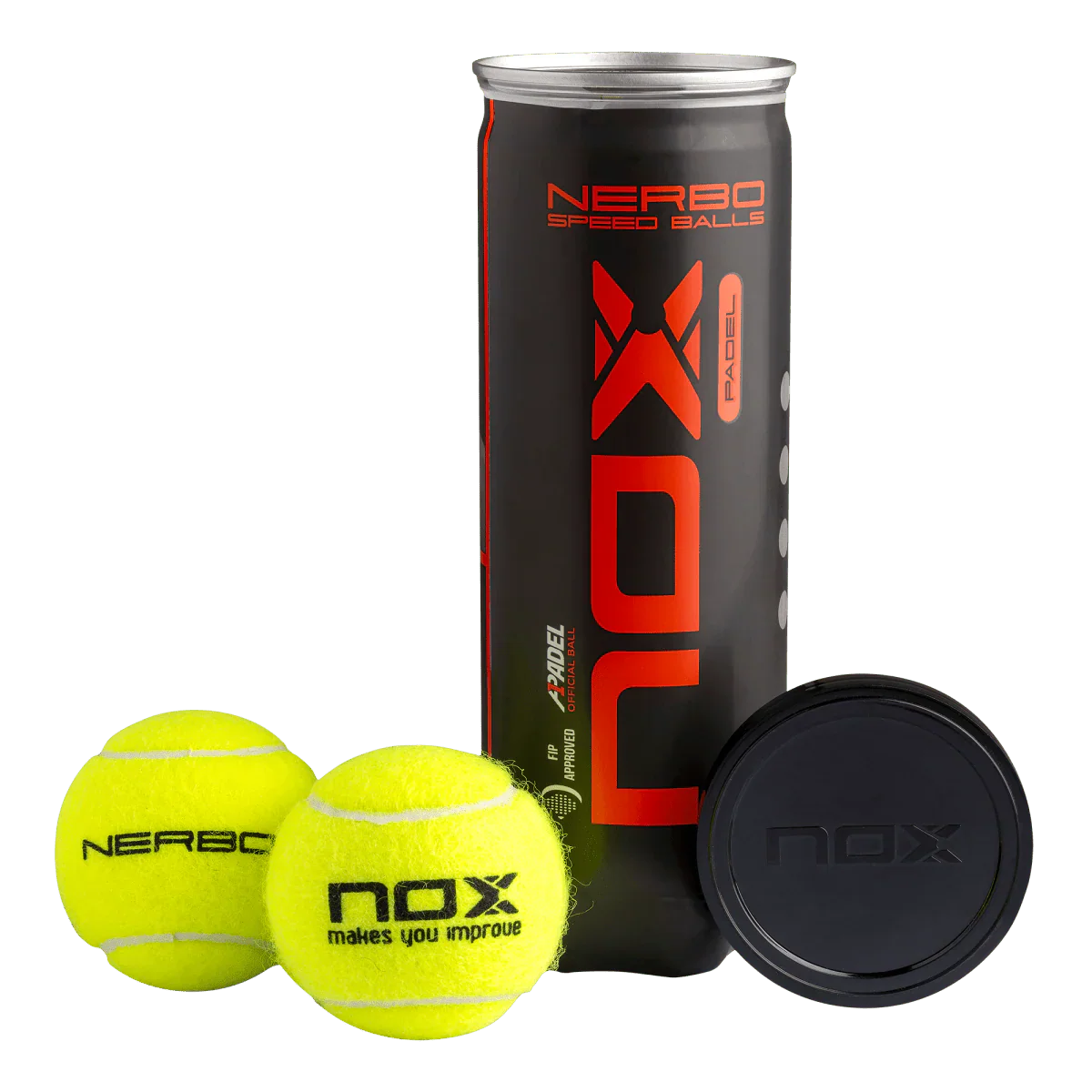 Nox NERBO Padel Balls | Tube of 3 Balls
