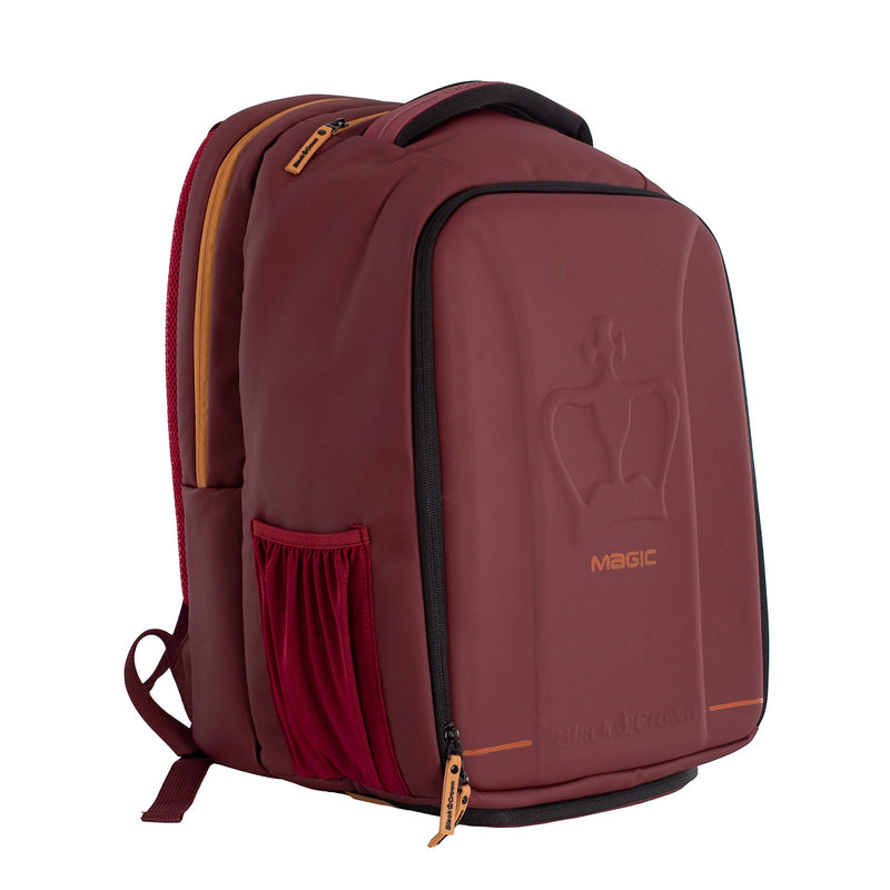 Black Crown Magic Backpack Burgundy Gold