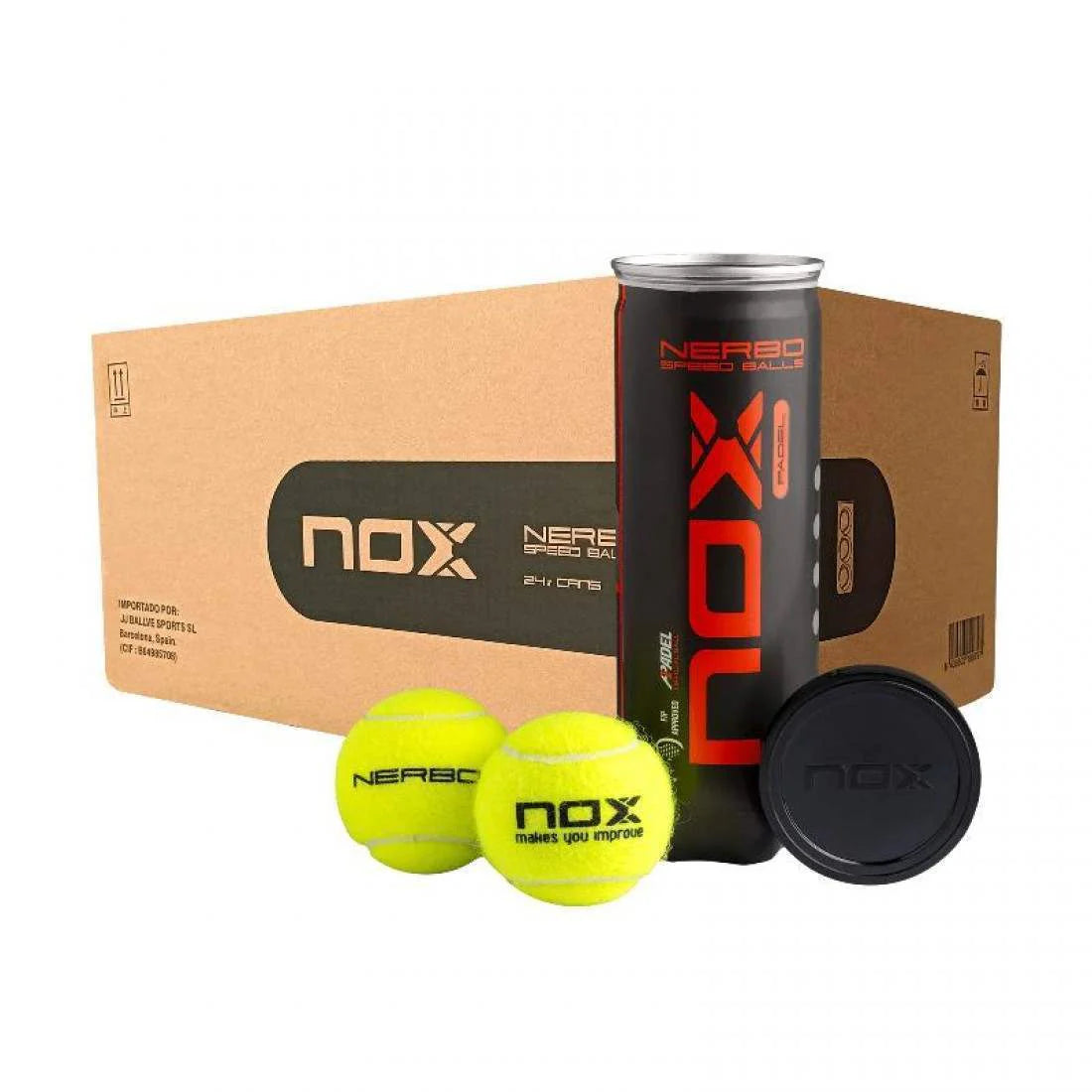 Box of 24 Nox Nerbo 3 Ball Tubes