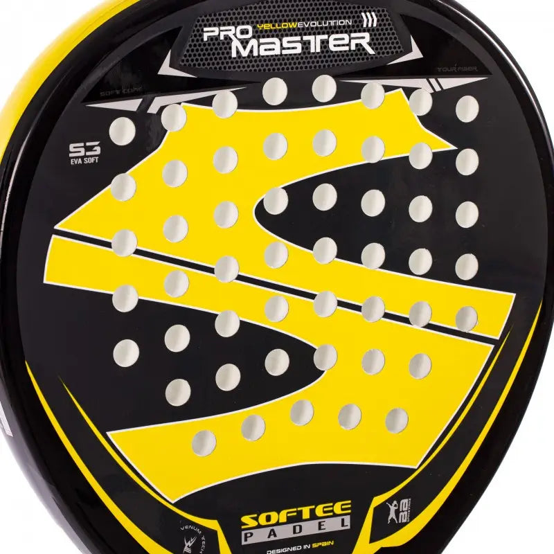 Softee Pro Master Evolution Padel Racket - Yellow