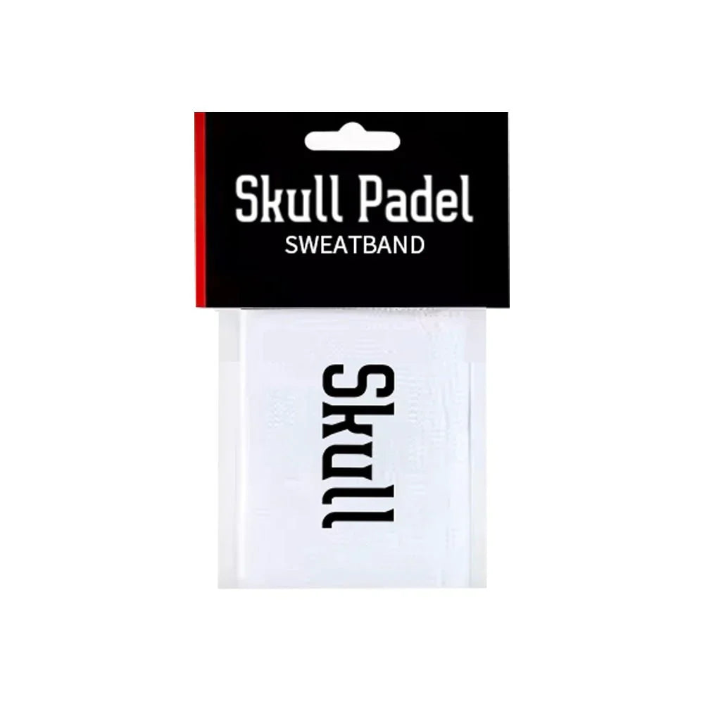 Skull Padel Wristband - White Black - Medium