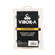 Vibor-A White Perforated Overgrips (Pack of 12)